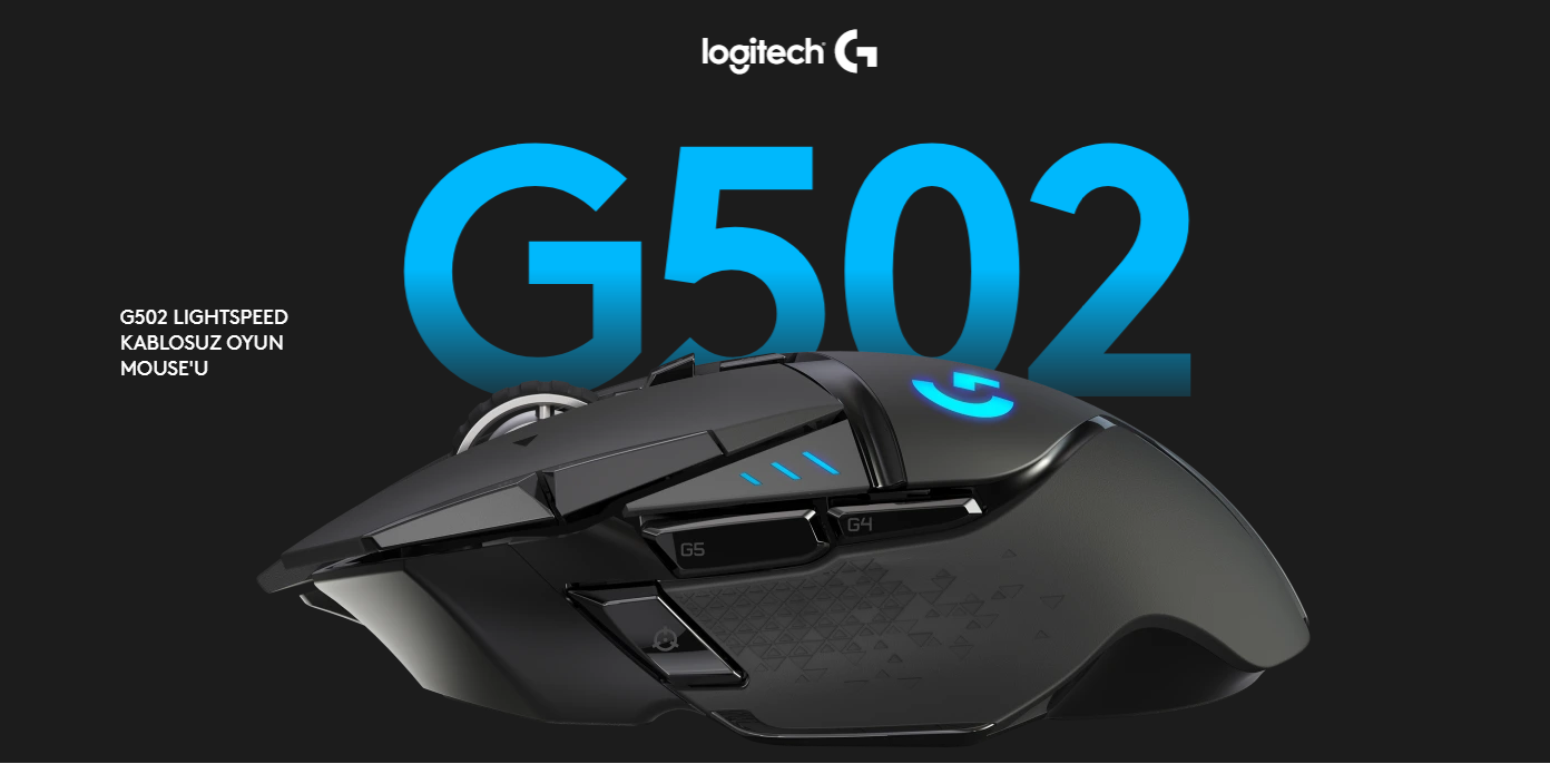 Logitech G502 Lightspeed Lightsync Rgb 16K Mekanik Switch PowePlay Gaming Tasarımcı Mouse 910-005568